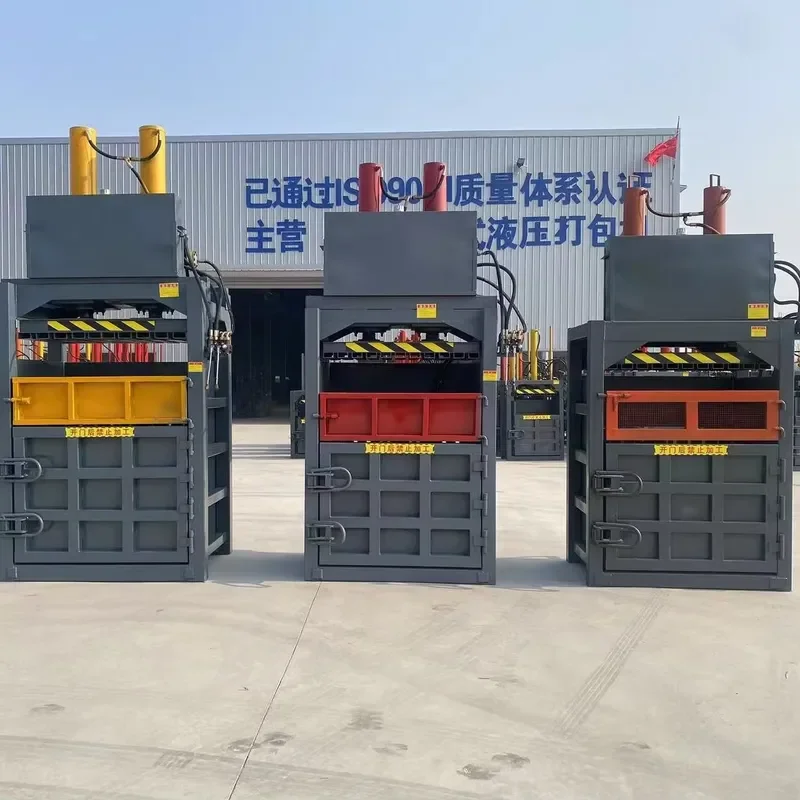 Recycling Machine 2026 Vertical Metal Scrap Hydraulic Bale Machine Fabrics Compressing Strapping Baler Press