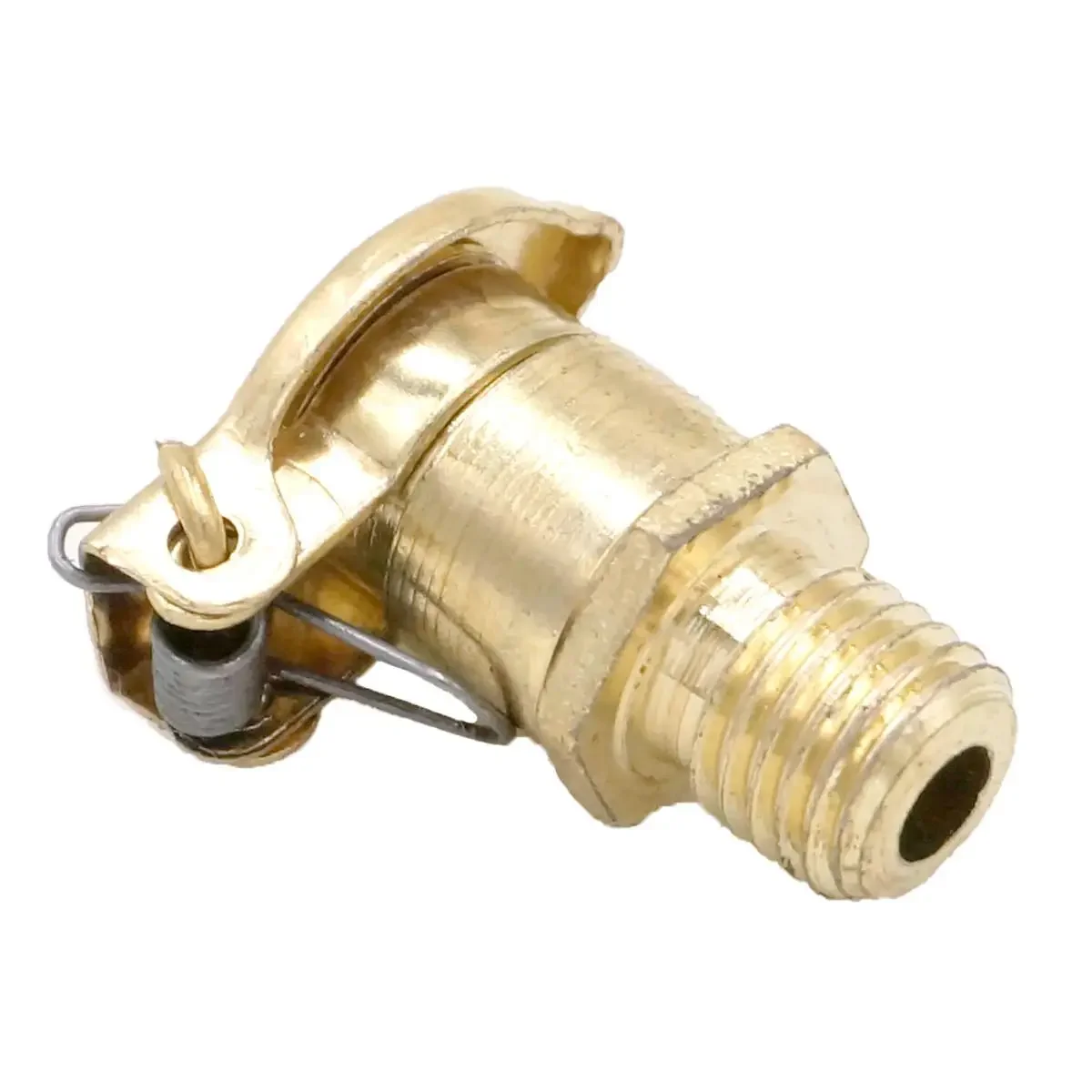 M8x1mm Metric Male Thread Brass Plated Zinc Alloy Oil Cup Oil Port Cap Oiler Flip Cap Cover For Genertor Engine Bottom Brackets