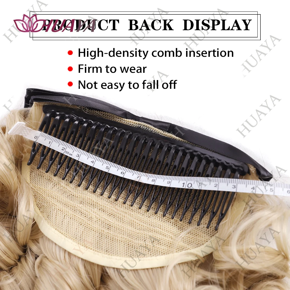 Ekstensi Rambut Ekor Kuda Keriting Panjang Rambut Palsu Ekor Kuda Putri Gulungan Romawi Sintetis, Potongan Rambut Palsu untuk Wanita dengan Sisir