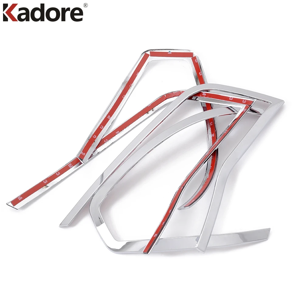 For Renault Koleos 2008 2009 2010 2011 Chrome Taillight Lamp Cover Trim Rear Light Lamp Frame Car Sticker Accessories