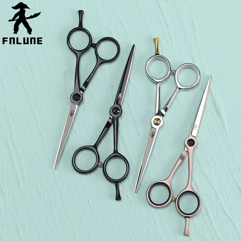 FnLune 5.5 Inch Super Fine Dovetail Professional Hair Salon Scissors Cut Barber Tool Haircut Thinning Shear Hairdressing Scissor