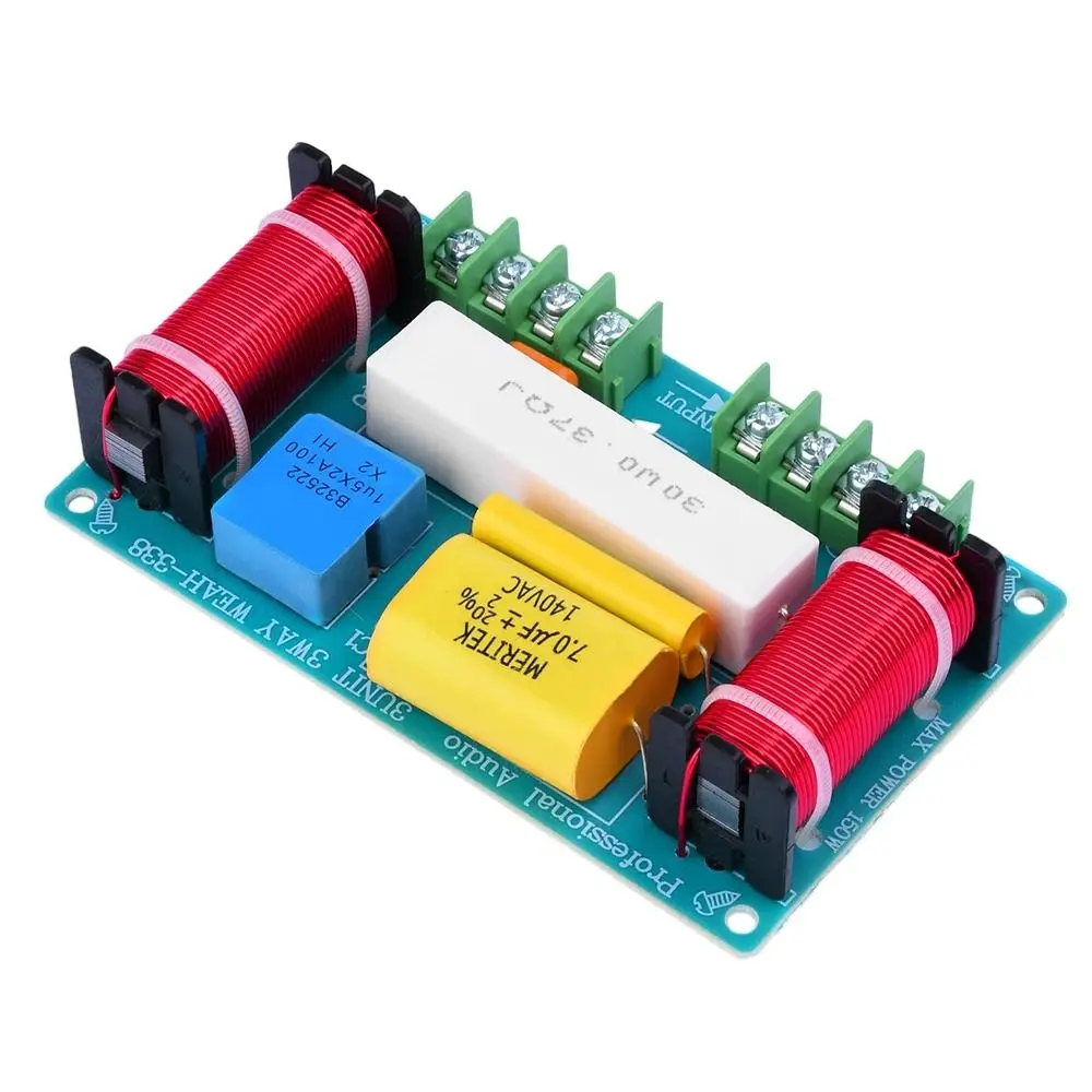 3 Way Audio Frequency Divider 120W 980Hz-5000Hz Frequency Divider DIY Stereo Hifi DIY Speaker Filter Circuit DIY