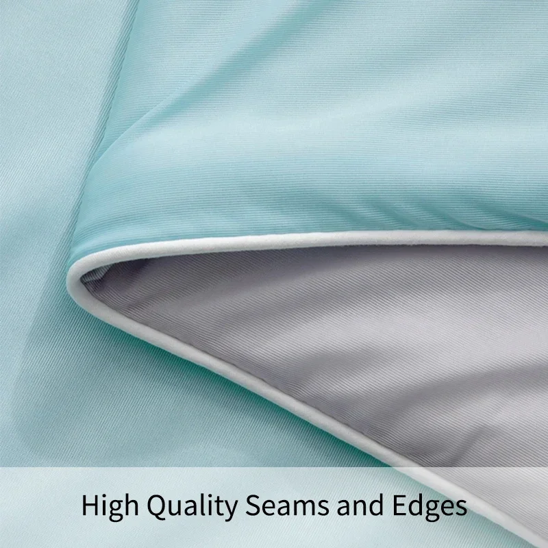 Air Condition Comforter for Summer Pure Color Ice Silk Cooling Blanket Lightweight and Smooth Twin/King Size Cold Quilt