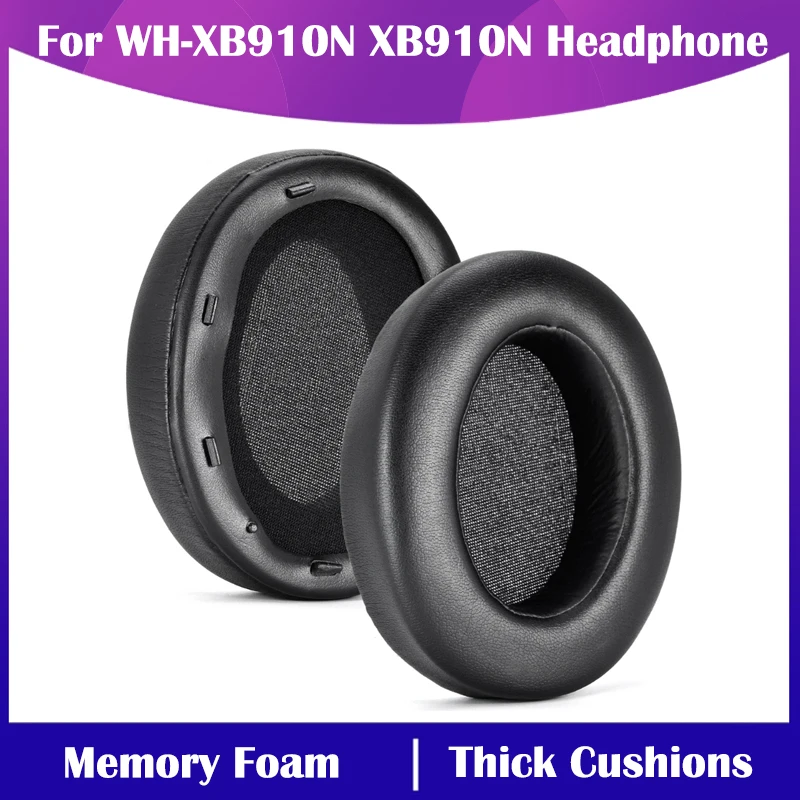 Soft Memory Foam Earpads for Sony WH-XB910N XB910 Headphone Ear Cushions Elastic Leather Earpads Sleeves Ear Pads Replacement