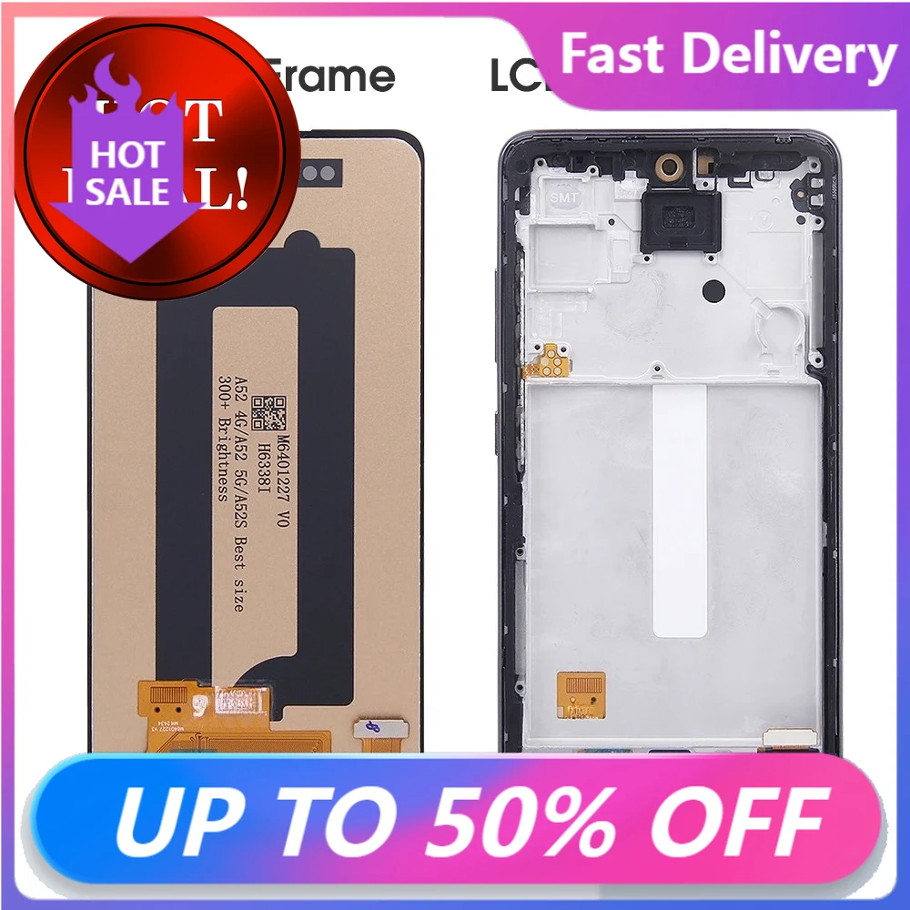 

LCD Display For Samsung A52 4G SM-A525F A525F/DS Display Touch Screen For Samsung A52 Lcd Display Replacement Fast Delivery