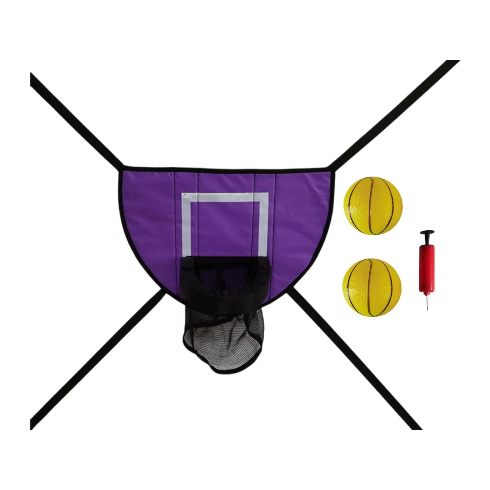 طوق كرة السلة للترامبولين اللوحة الخلفية ألعاب رياضية هدف كرة السلة العالمي سهل التركيب لطوق كرة السلة للأطفال