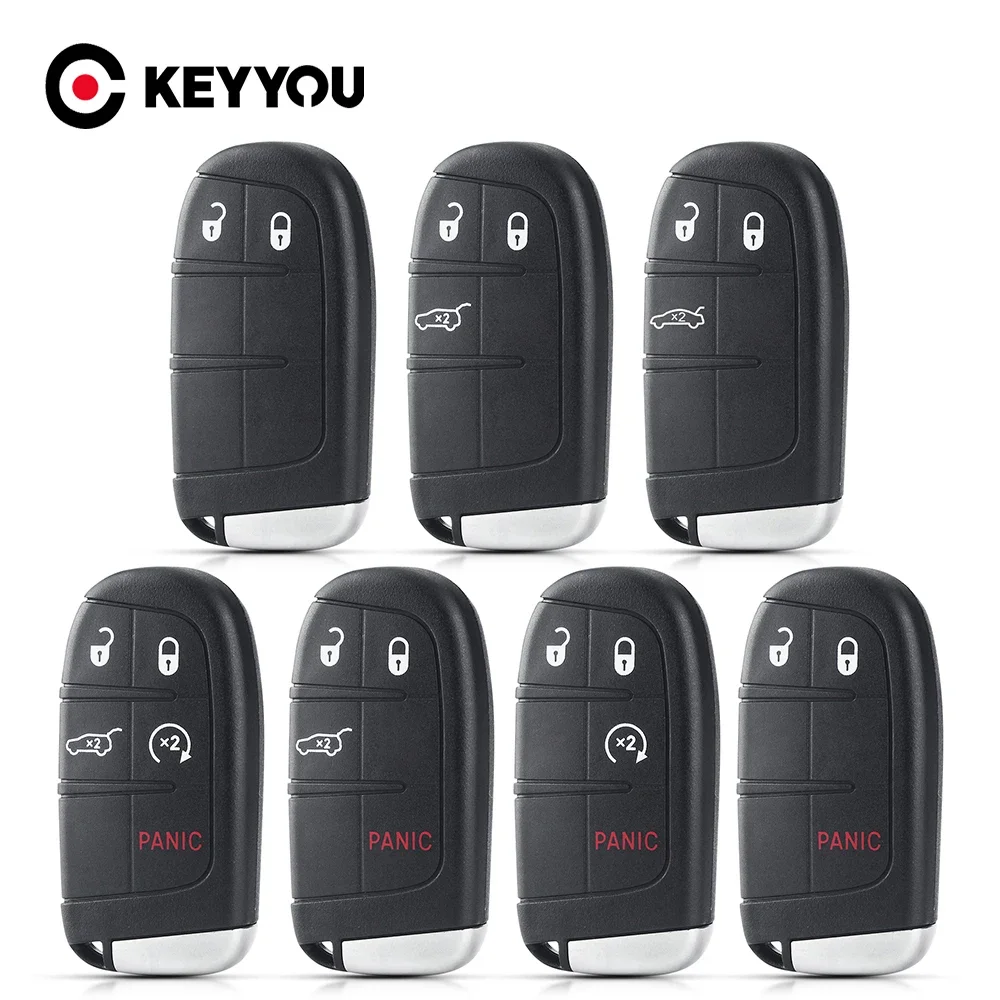 

KEYYOU 3/4/5 Buttons Smart Remote Key Shell For Fiat 500 500L 500X Toro 2016 2017 2018 2019 Car Key Case SIP22 CY24 Blade