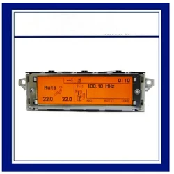 Screen Yellow dash LCD radio A/C menu Monitor 12 pin Plug For Peugeot 307 407 408 C4 C5 Car Display 9821852480