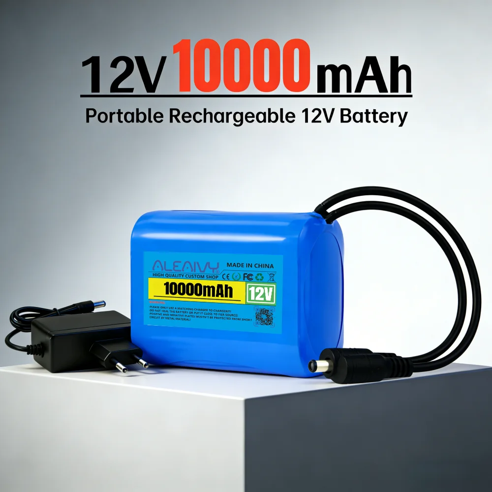 12V 10000mAh 18650 3S2P Lithium-ion Rechargeable Battery Speaker Flashlight CCTV Camera GPS Searchlight Portable Kit