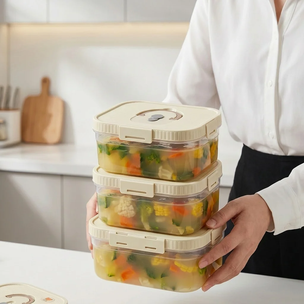 Food Storage Microwave Safe - Clear Plastic Food Storage Box With