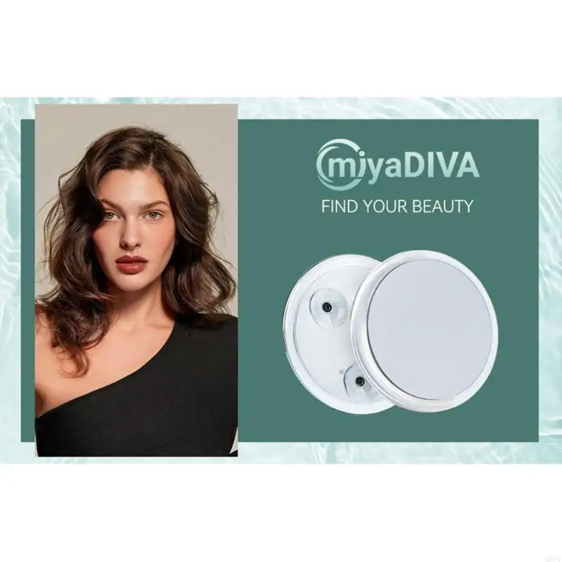 M89F 20X Specchio d'ingrandimento con ventose per trucco nero/rimozione