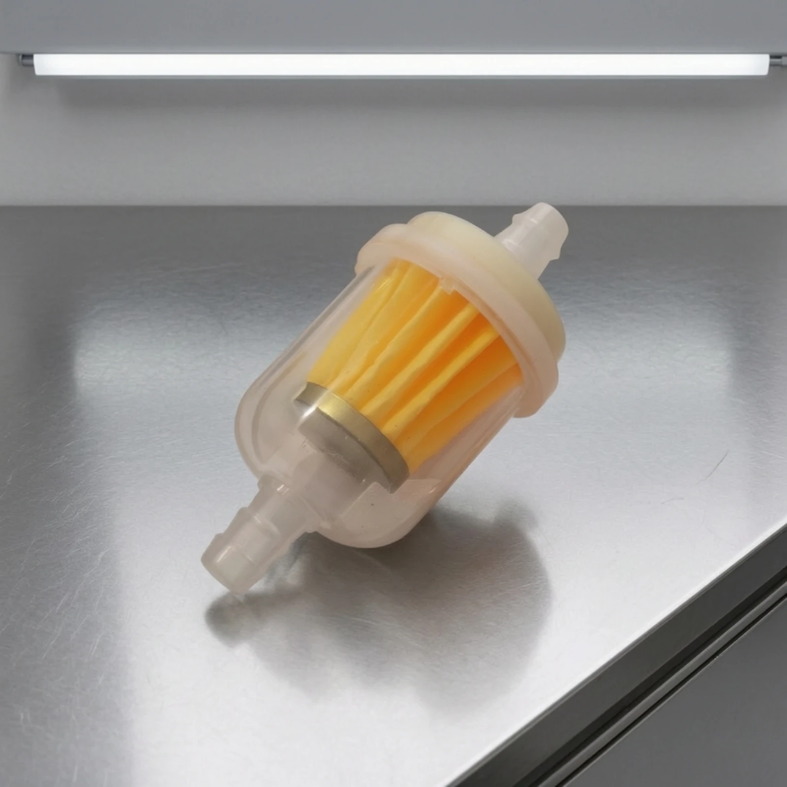 Inline Fuel Filter Transparent Fuel Filter Cup Leaktight Bulk Value for Small Engine Mechanics, Compression-Ignition Conversion