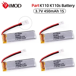 9IMOD K110 K110s Battery 3.7V 450mAh 1S RC Battery With ph2.54 Plug For XK V977 V930 K170 K270 K160 Wltoys Helicopter RC Parts