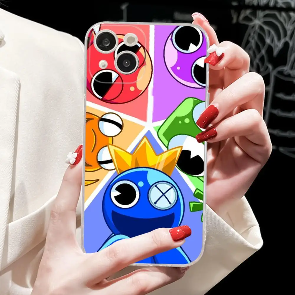 Game R-Rainbow F-Friends Phone Case for iPhone 15 8 7 6 6S Plus X SE 2020 XR XS 14 11 12 13 Mini Pro Max Mobile Case