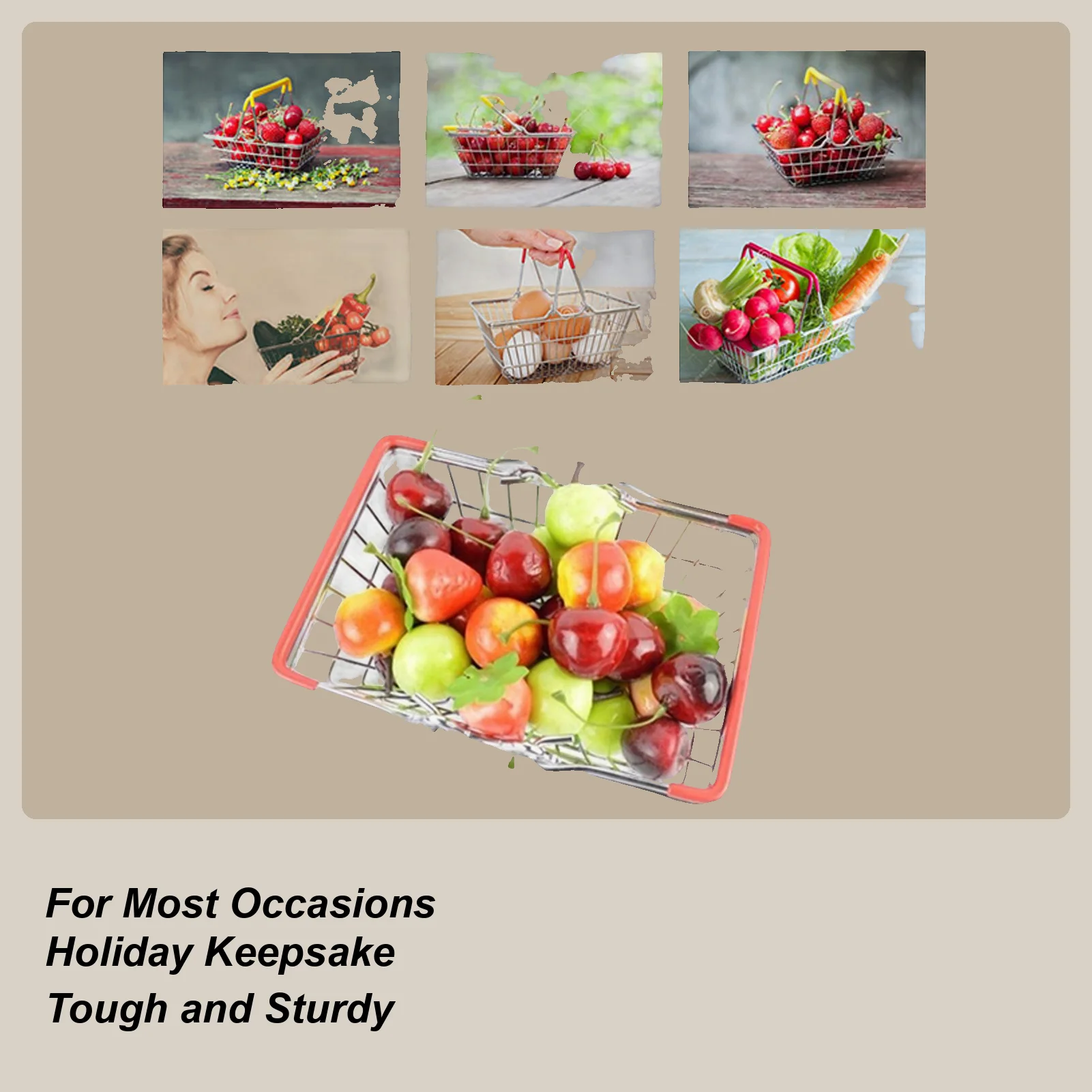 

Miniature Grocery Cart Doll House Ornaments Shopping Utility Cart For Kids Boys Collectors Fairy Gardens Pretend Play