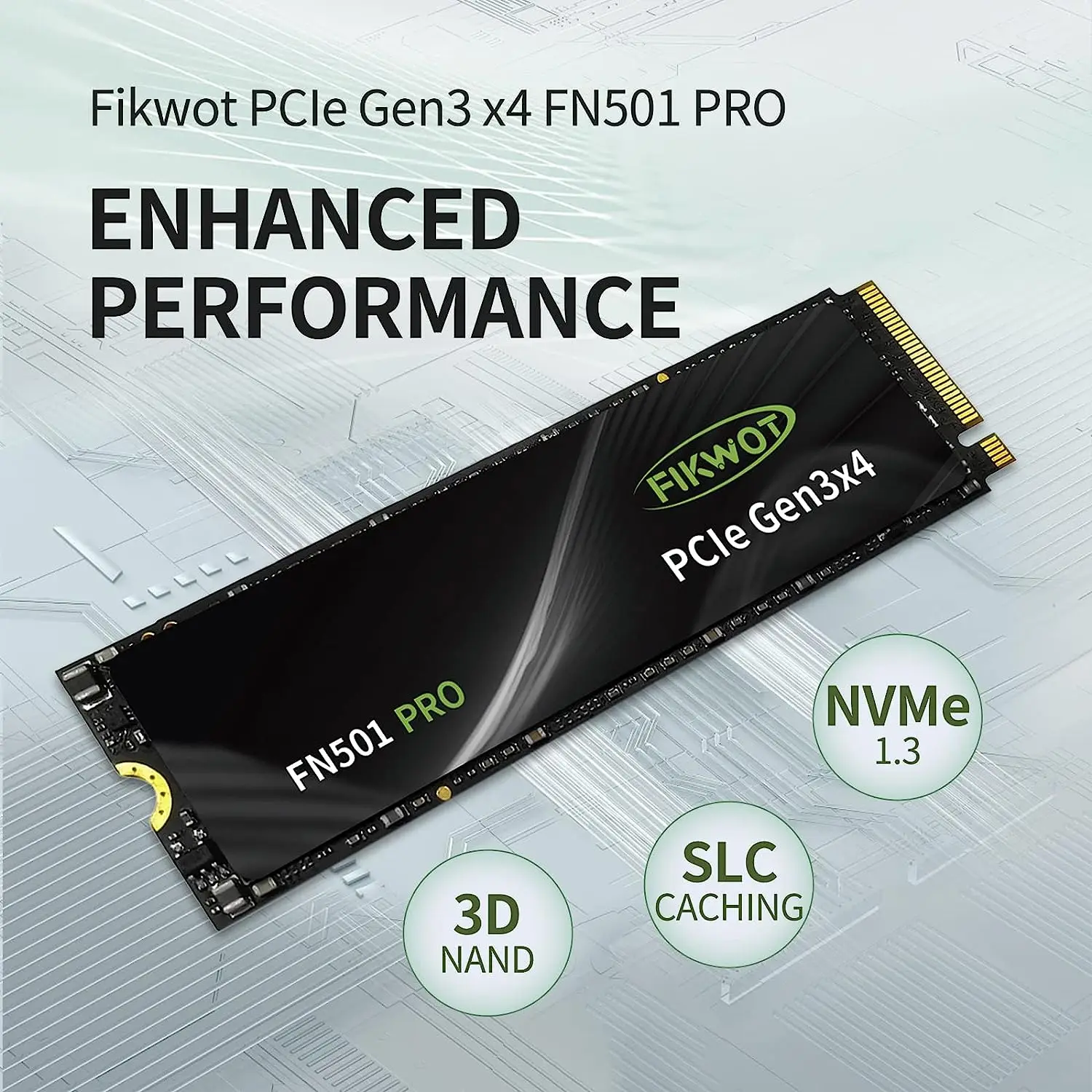 Fikwot FN501 Pro SSD PCIe 3.0x4 256GB 512GB 1TB 2TB M.2 NVMe