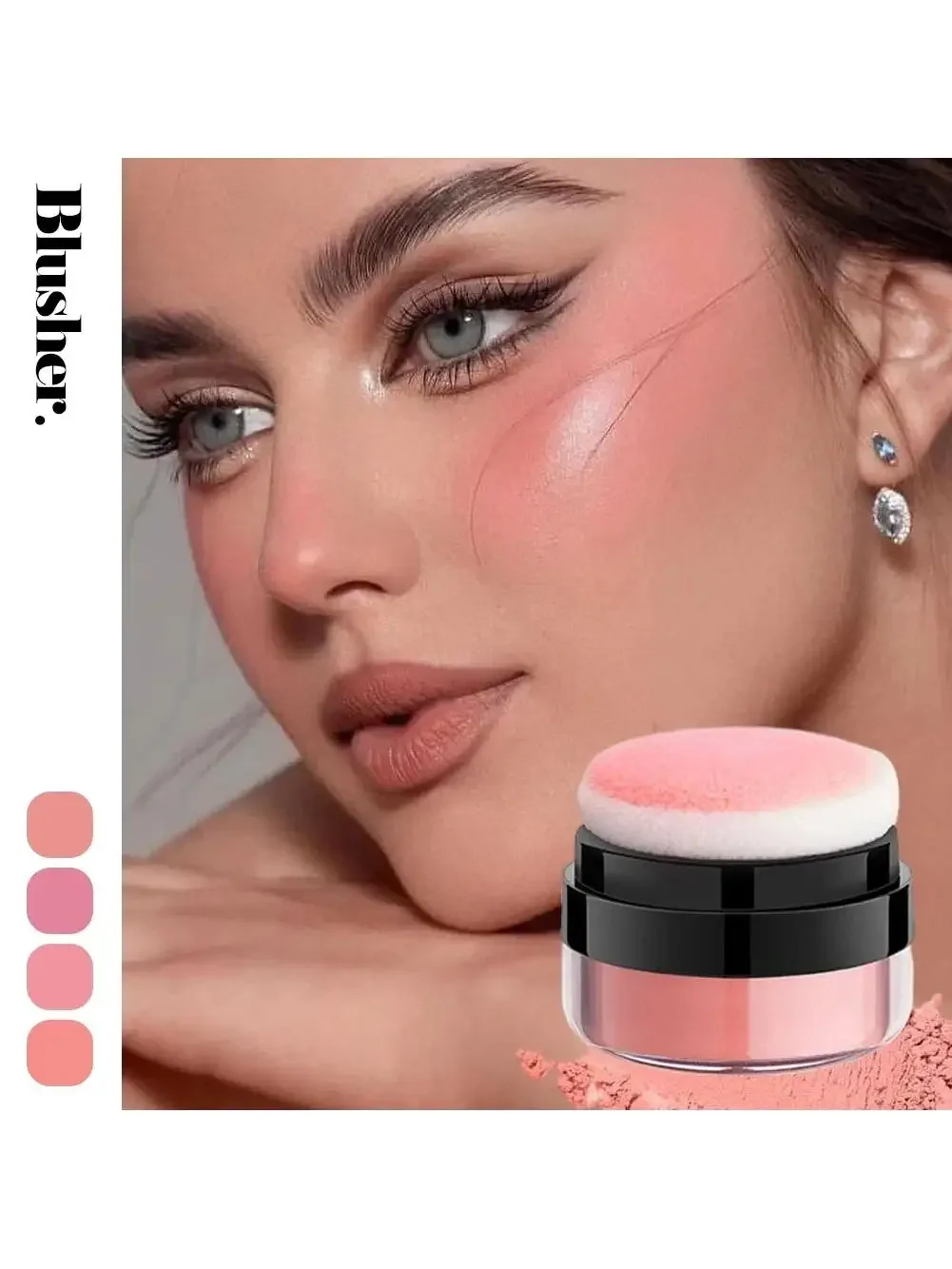 ​ ​ Blush à coussin d'air à tête de champignon – Rouge à joues à brume douce et brillante pour le contour du visage ​ ​