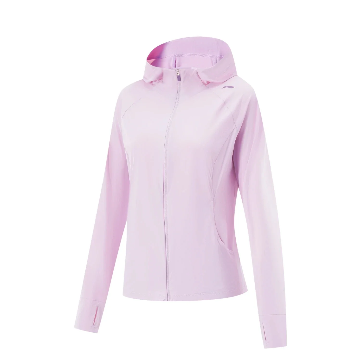 Li-Ning Women Fitness ถัก Windbreaker ที่แห้ง FREEZE 86% Polyamide 14% Elastane Breathable สบายซับฟิตเนสเสื้อ AFDV286
