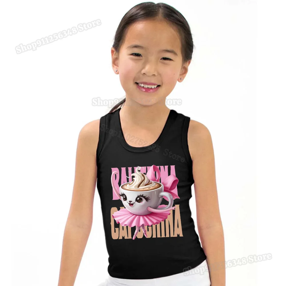 

Italian Brainrot Tanks Tops for Kids Summer Sportwear Funny Animals Meme Camisoles Tung Tung Tung Sahur Children's Clothing Gift