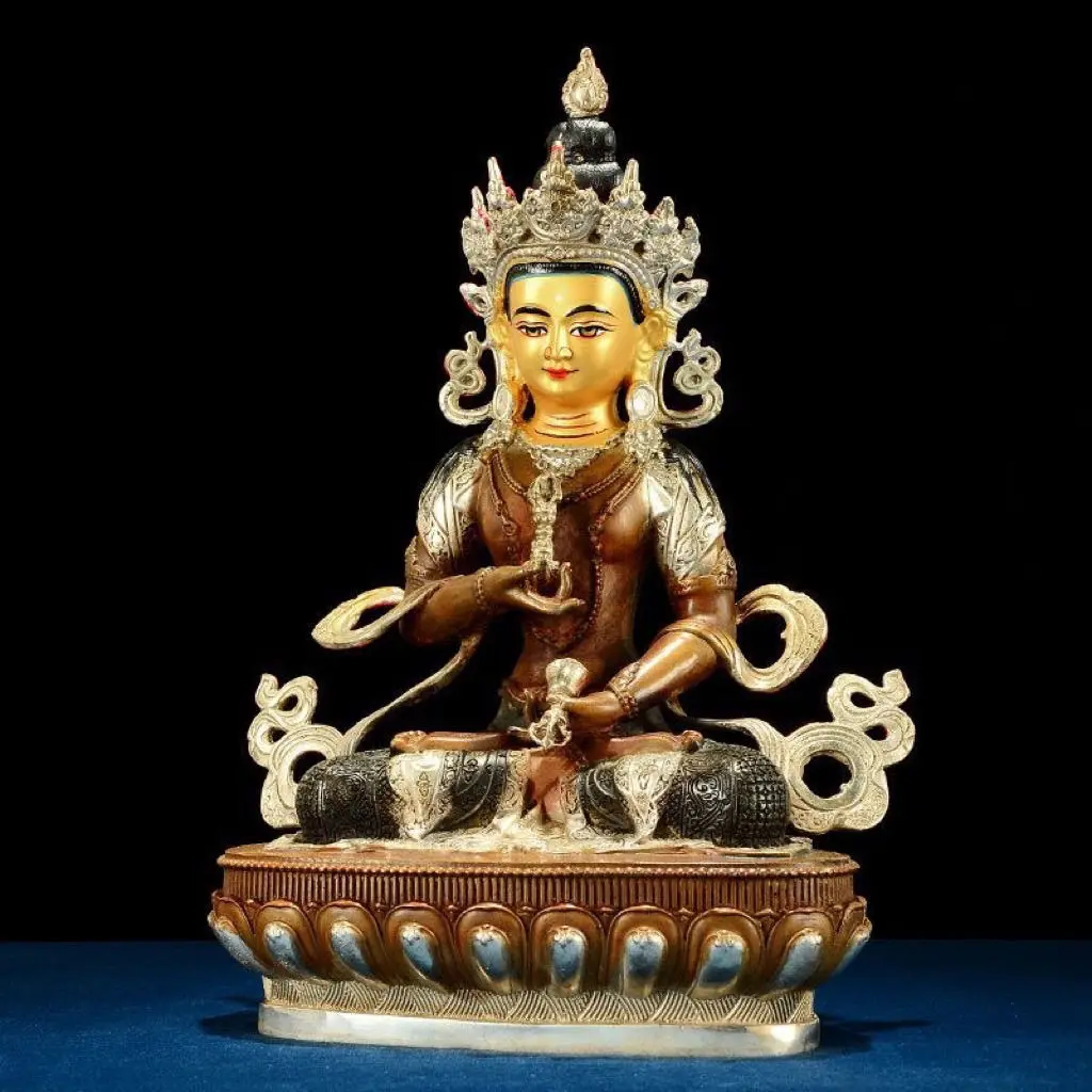 Vajra Bodhisattva/pure copper silver-plated Seiko household ornament 10 inches