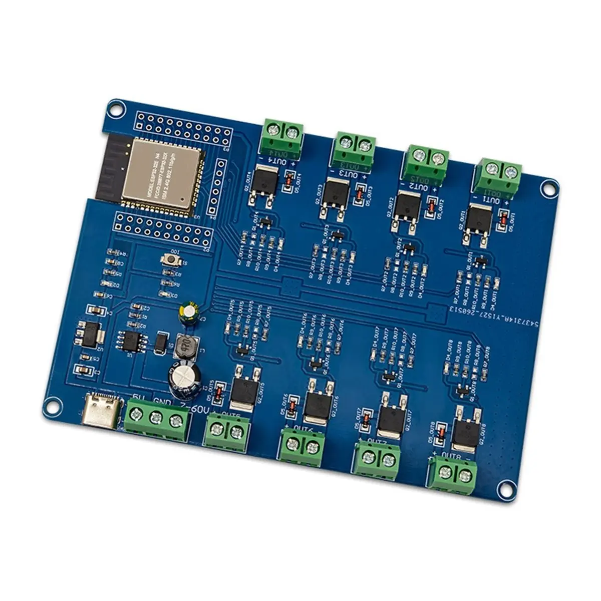 update. ESP32 8-CH MOS Switch Module DC5-60V WiFi Bluetooth Development Board 8-Way MOSFET Controller for Arduino