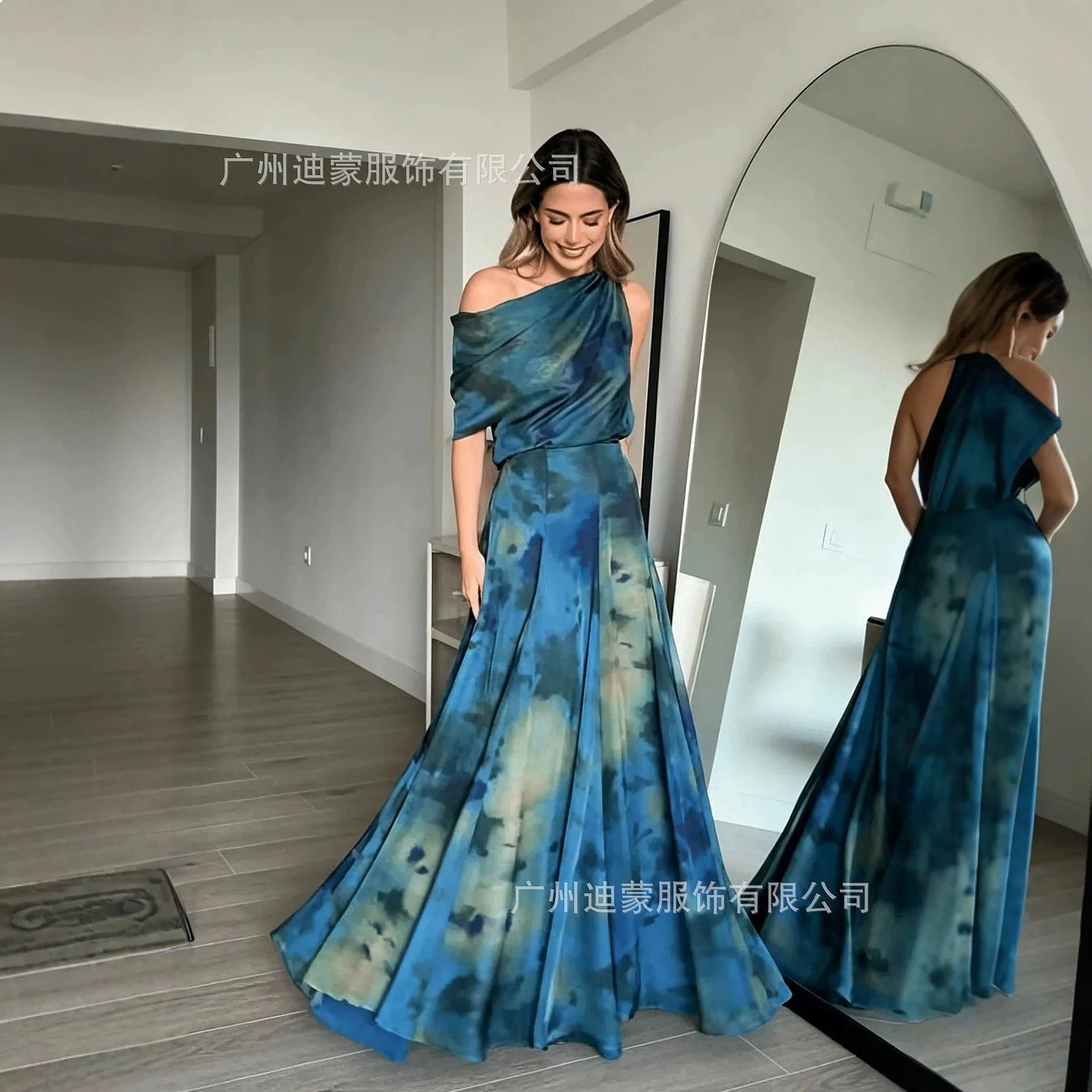 Fashion Two Piece Set Dresses for Women Spring Summer Tie Dye Skirt Sets Matching Outfits