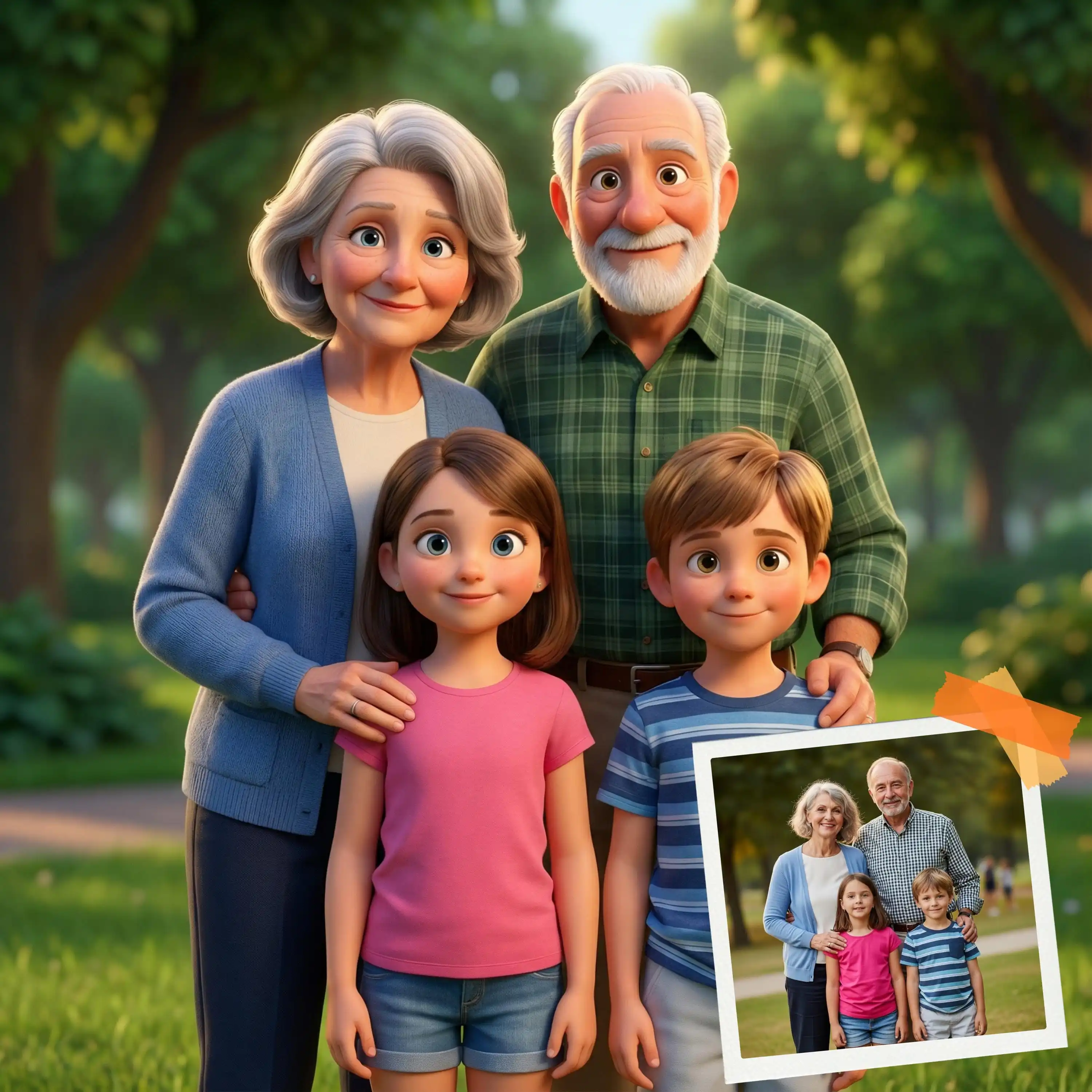 Benutzerdefiniertes Porträt im Cartoon-Stil aus dem Foto, personalisiertes Cartoon-Weihnachtsgeschenk für Paare, Familie, Kinder, einzigartiges Wandkunst-Poster