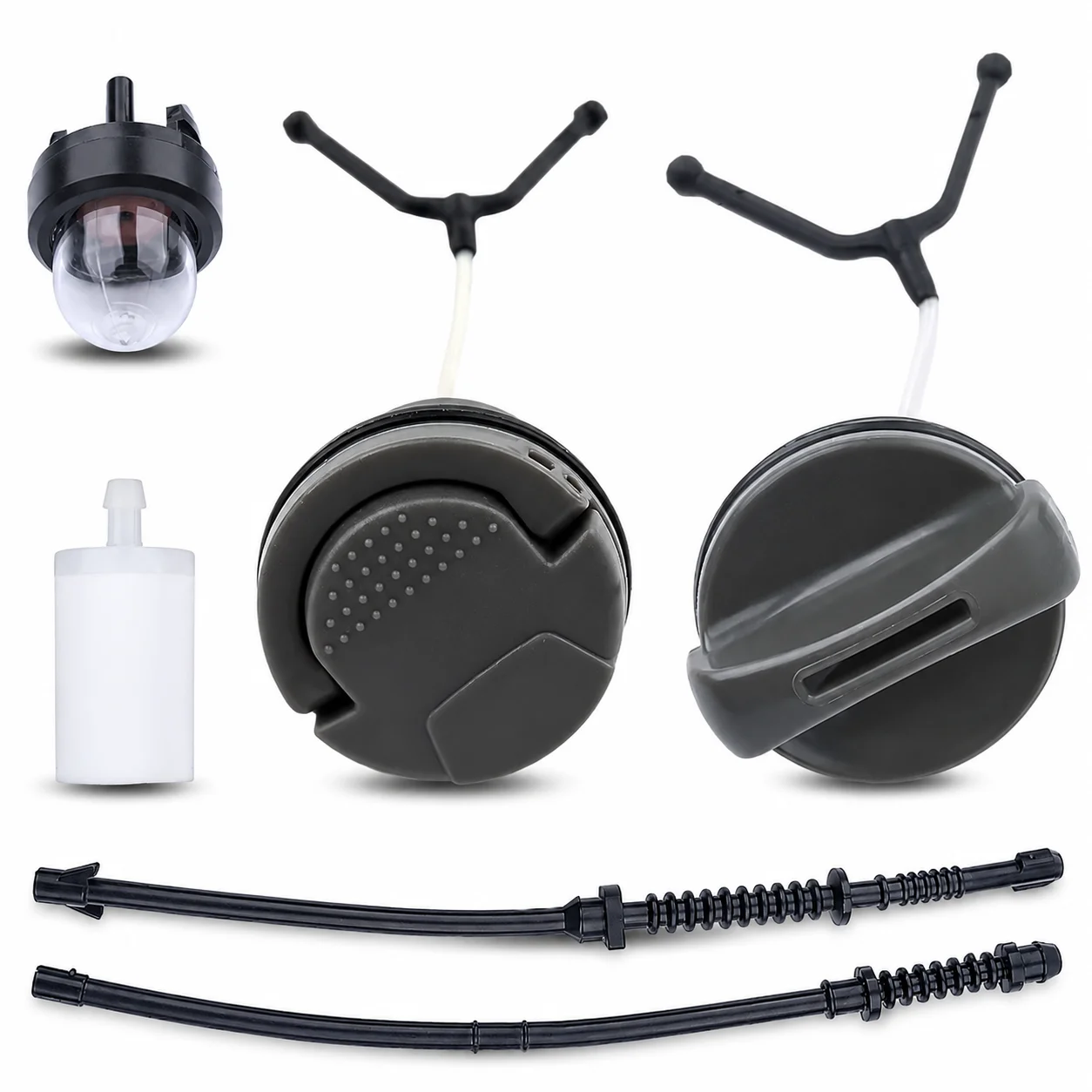 Fuel Filter Return Line Tank Cap Primer Bulb Kit For Husqvarna 450 450E Chainsaw Replaces 544111201 Replacement Saw Parts
