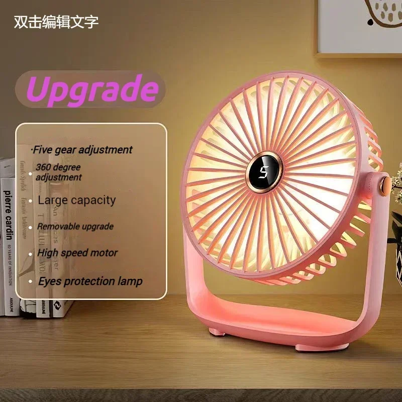 

Портативный вентилятор, питание от аккумулятора и/или адаптер переменного тока — настольный вентилятор с циркуляцией воздуха с 5 скоростями охлаждения для личного и путешествий