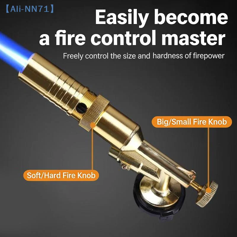 Professional Metal Welding Gas Torch Flame Butane Portable Outdoor BBQ Spray Nozzle Flamethrower Welding Equipment Kitchen【NN71】