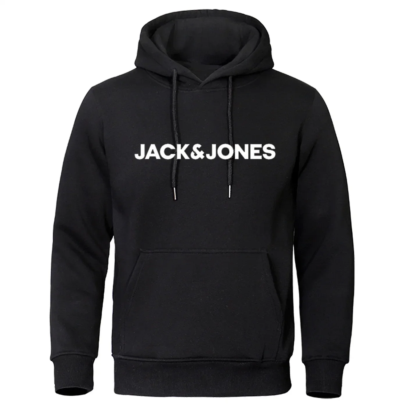 Men\'s Hooded Sweatshirt Jack Jones Trendy Fashion Casual Sportswear Comfortable Printed Loose Top Pullover Street Wear