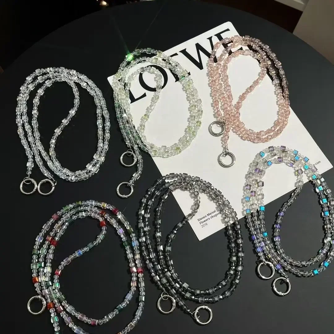 

НОВЫЙ высококачественный длинный ремешок для телефона с кристаллами, модный уличный ремешок с защитой от потери телефона, ремешок со стразами, подвесная сумка-цепочка