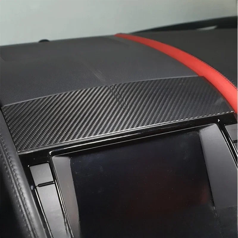 For Jaguar F-TYPE Real Dry Carbon Fiber 13-2024 Interior Central Control Navigation Screen Upper Cover Modification Accessories