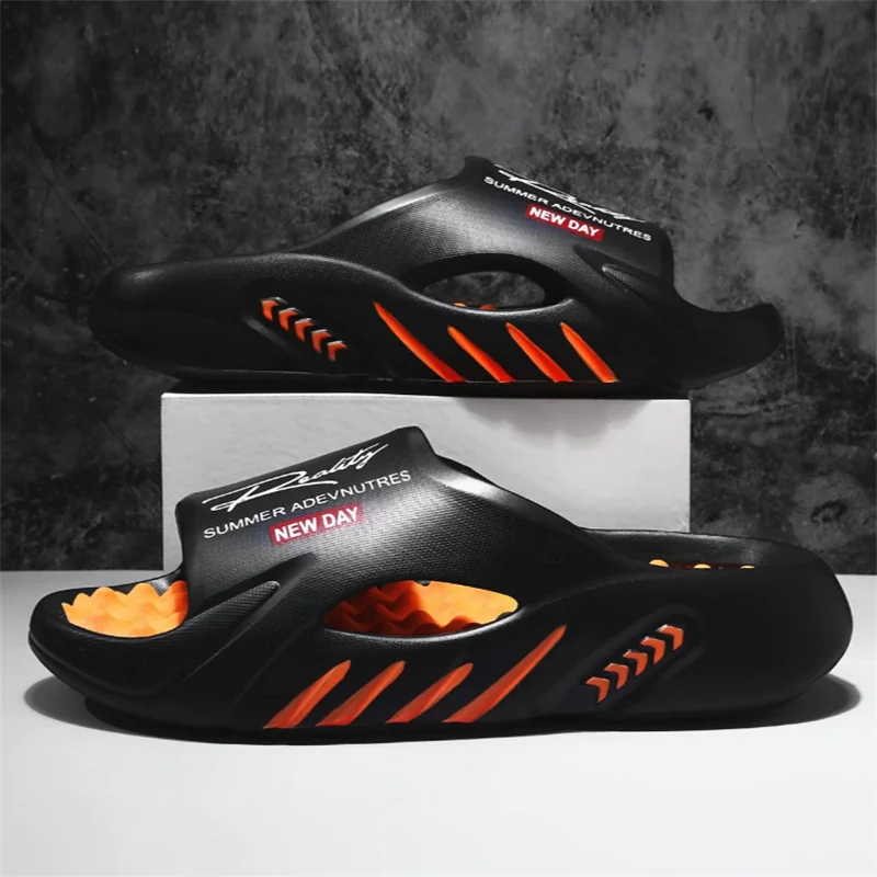 Men's Slippers EVA Non-slip Slides Fashion Slippers Comfortable Men's Slides Casual Sandals Outdoor Indoor Shoes Big Size image 5