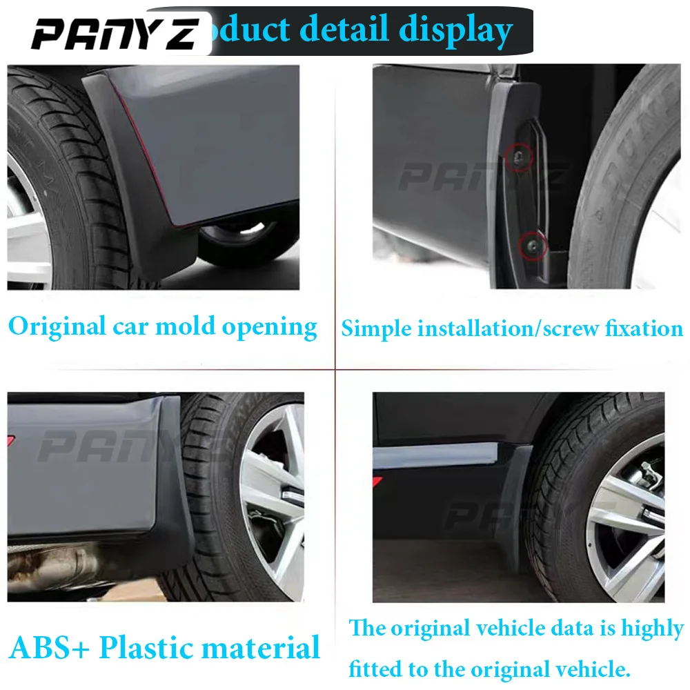 ABS Black Car Mudflaps For Suzuki Jimny 2005-2019 Mudguards Fender Mud Flap Guard Splash Guards Accessories Auto Front Rear