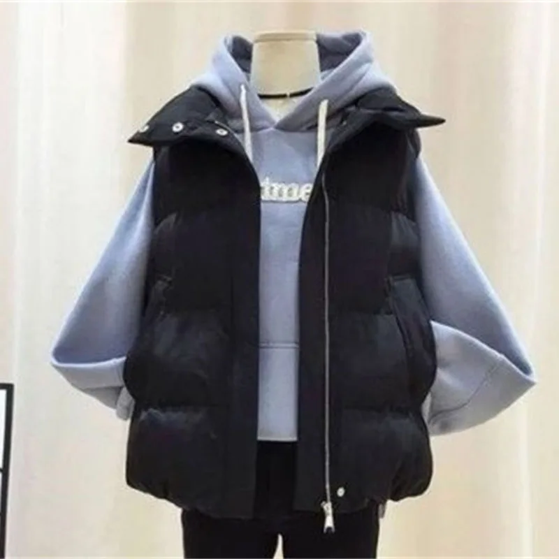 

2025 женский короткий пуховик, зимняя женская новая парка, жилет, топ, корейская женская мода, большой размер 5XL, пуховое хлопковое пальто