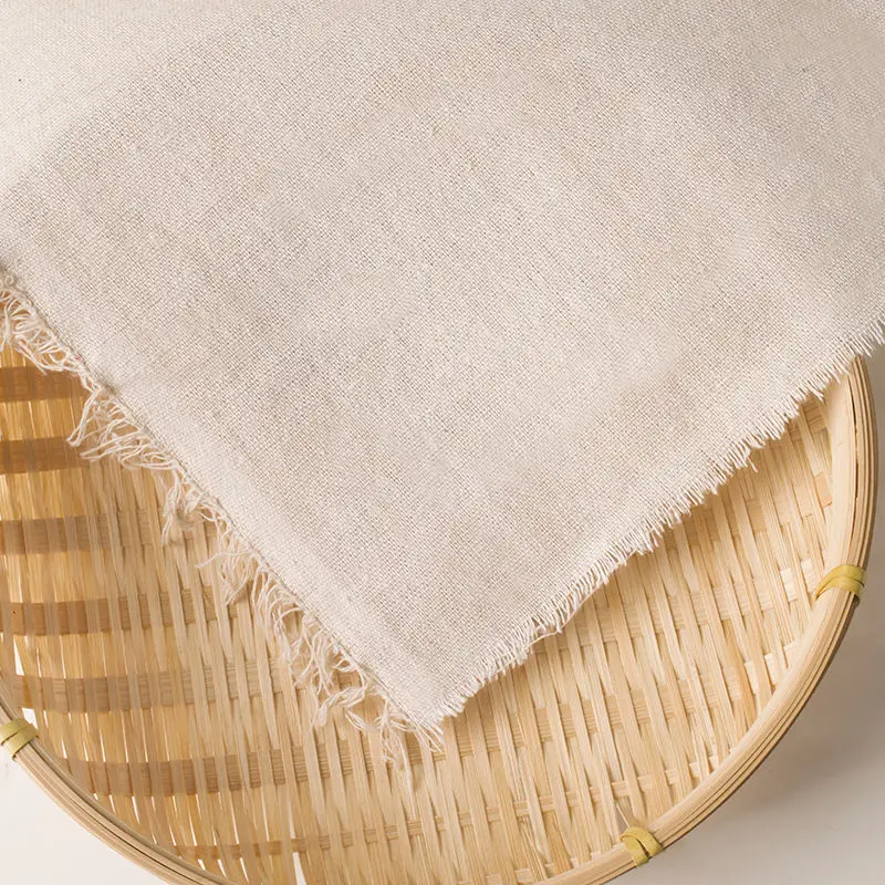 Cotton And Linen Embryo Cloth for Hand Embroidery DIY Craft Decorative Material Coarse Linen Background for Art Projects