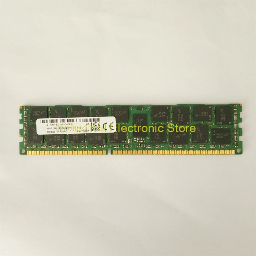 1 Pcs For MT RAM 16G 16GB 2RX4 DDR3L PC3L-12800R 1600 Memory MT36KSF2G72PZ-1G6E1HF