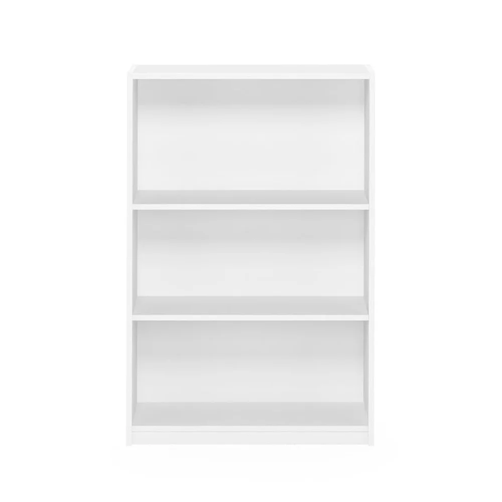 خزانة كتب خشبية قابلة للتعديل مكونة من 3 طبقات، رف عرض تخزين منزلي بسيط، سهل التجميع، توجيه عمودي من الخشب المركب المتين #6