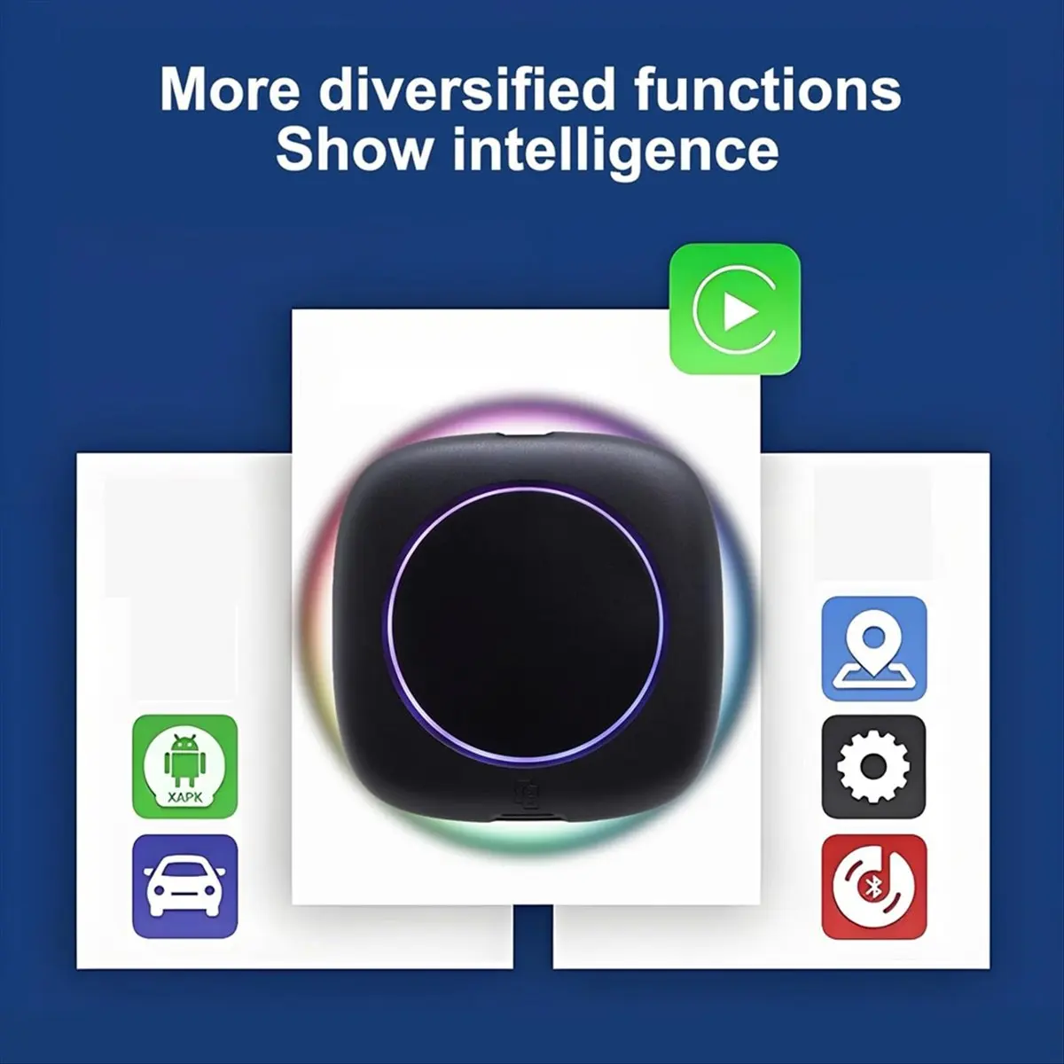 ~!Newest DTD1498 Core [4+64G] Wireless Carplay AI Box Android Auto Adapter, Android 13 Plug & Play