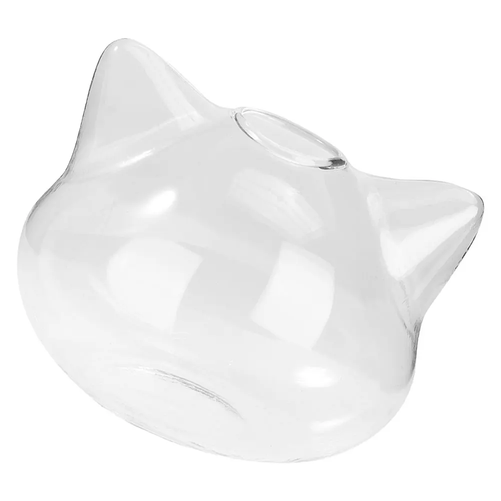 

Creative Cat Shaped Glass Vase Small Clear Flower Pot Hydroponic Design Desktop Centerpiece Home Decor Wedding Table Decorations