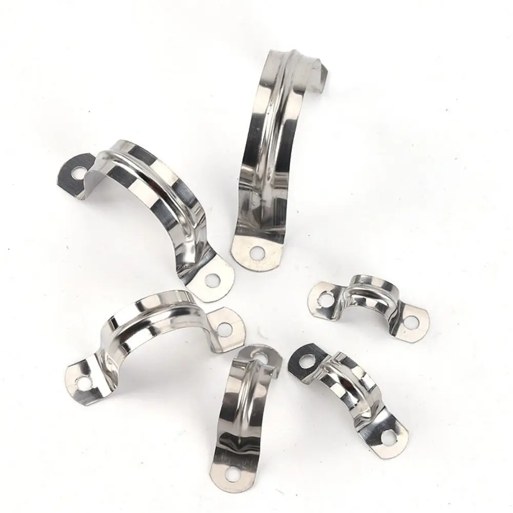 10Pcs 304 Stainless Steel M5-M100 5mm-100mm Saddle Clamps Riding Clip Horseback Tube Saddle Clip Buckle