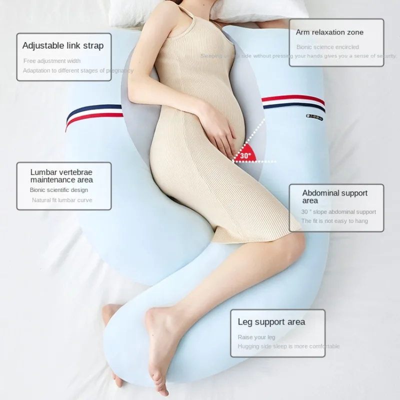 Bionic Dolphin Hug Pregnancy Pillows, Waist Side Sleeping Pillow for Pregnant Women, H-shaped Sleeping Pillows Maternity Pillows