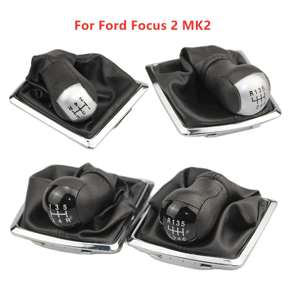 Voor Ford Focus 2 MK2 2005 2006 2007 2008 2009 2010 2011 5 6 Speed Auto Pookknop Hendel stok Boot Cover Gaiter Accessoire