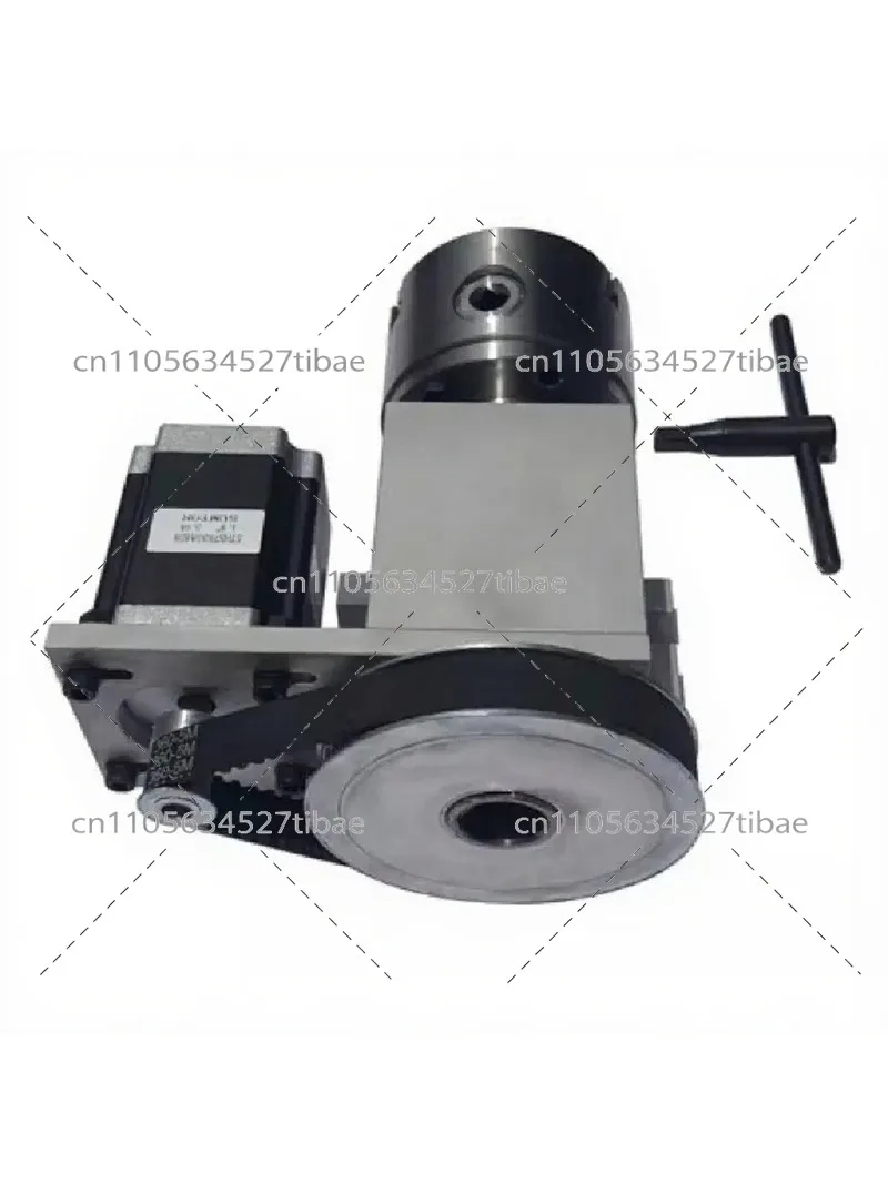 CNC Router Rotary Axis 4th Axis 80mm 100mm 3 Jaw 4 Jaw Chuck with Stepper Motor for Engraving Machine