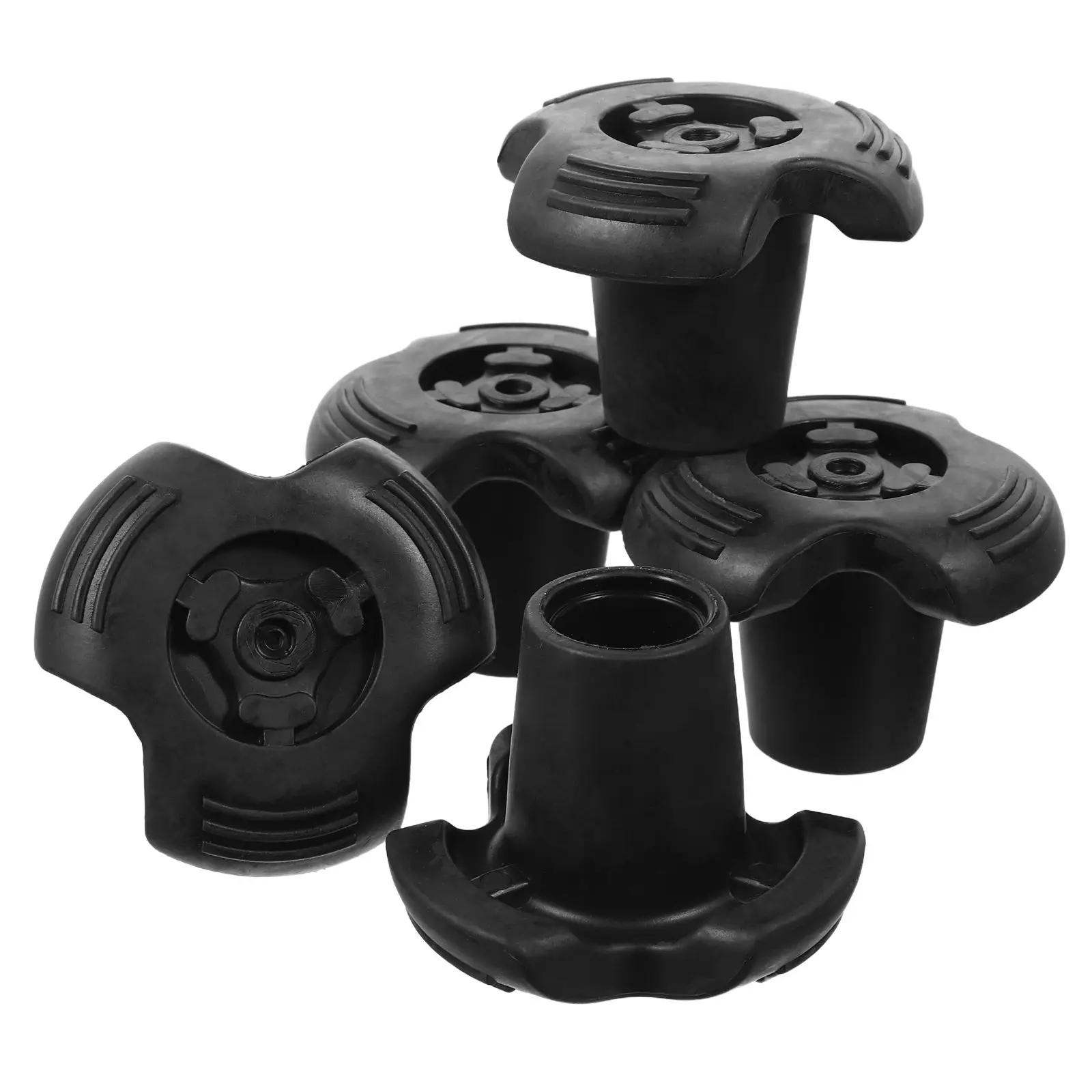 

5pcs Trekking Protector Stick Tips Cane Tips Rubber Durable AntiSlip Hiking Walking Cane Replacement Boots Camp