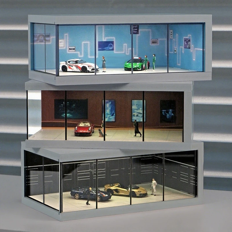 

1 шт. 1/64 имитация модели парковочного пространства для парковки автомобиля с подсветкой имитация декоративной сцены (фигурки и автомобили в комплект не входят)