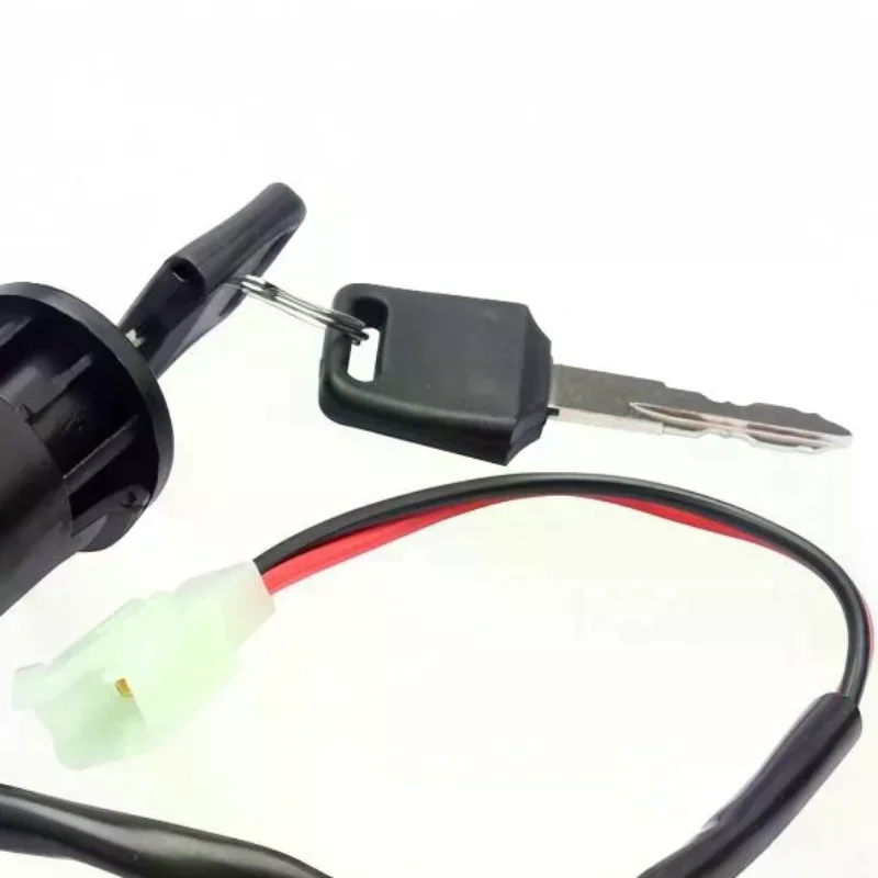 Moped Ignition Key Switch 2 Wire ATV Dirt Bike Accessory Electric Motorcycle Go-Kart On/Off Tool Durable