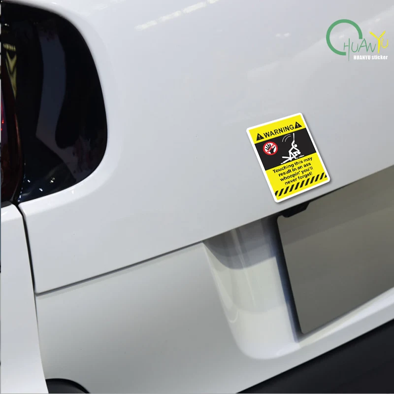 Creative Personalized Warning Sticker: Do Not Touch, Do Not Move, Do Not Touch Me, Scratch Cover Car Sticker for Motorcycle