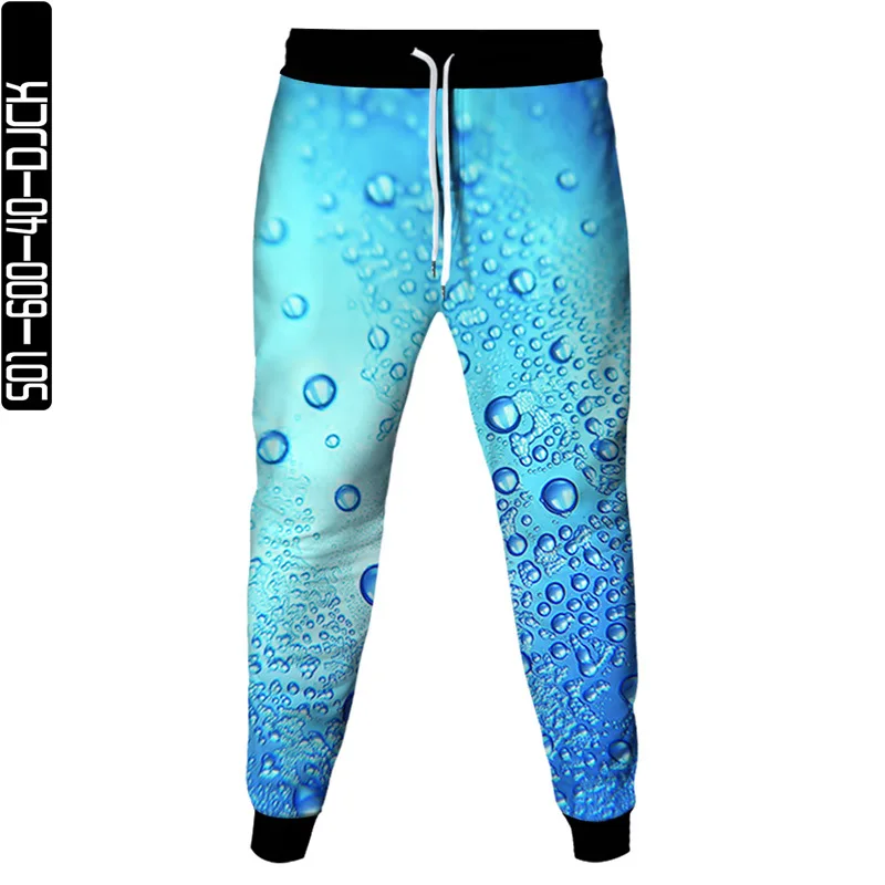 

2023 Spring Autumn Men Women Fashion Sweatpants Water Drop 3D Printed Colorful Pants Male Jogging Sport Outdoor Clothes Trousers